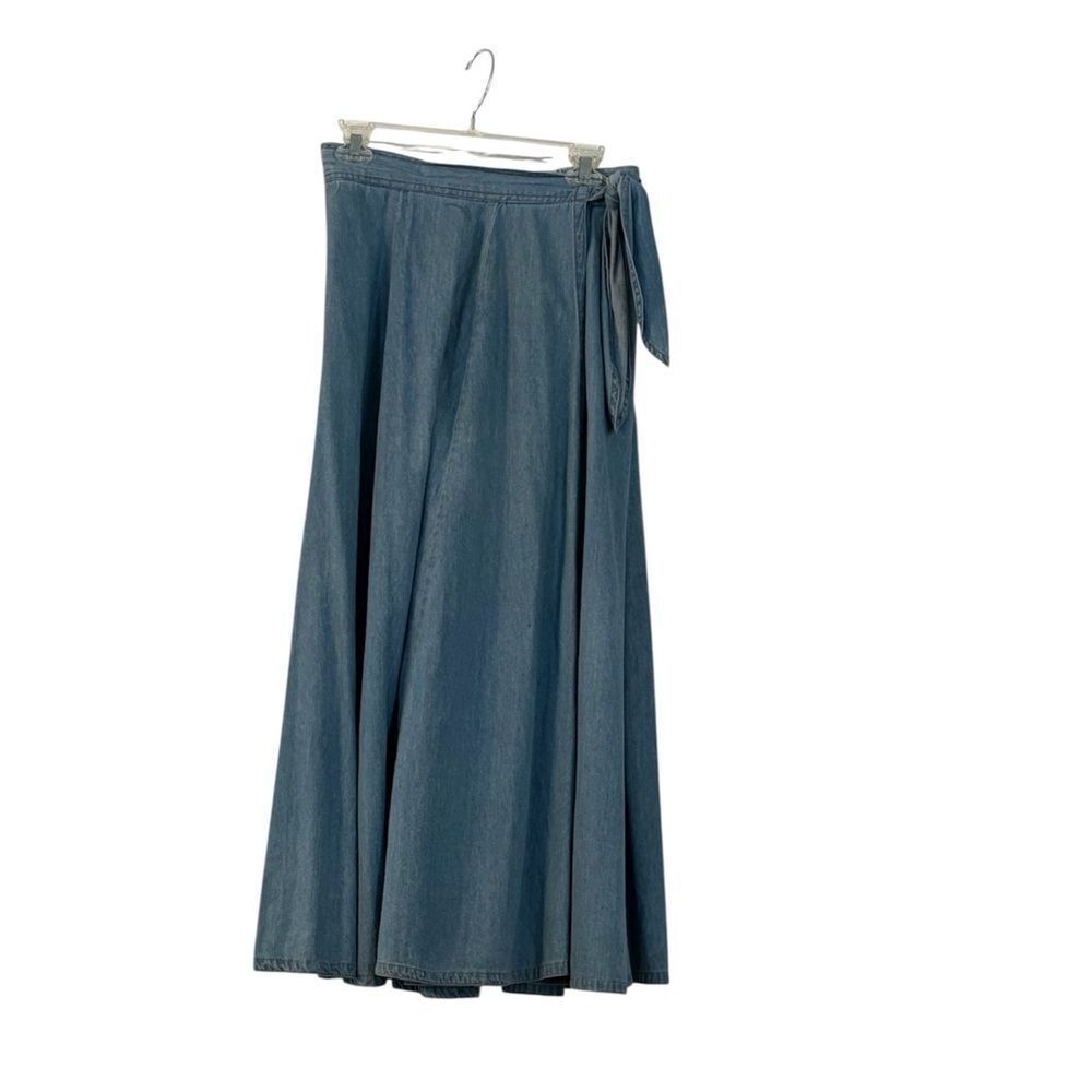 White Stag Light Blue Denim Skirt
